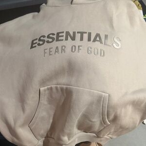 Fear of God Essentials Cream Hoodie
